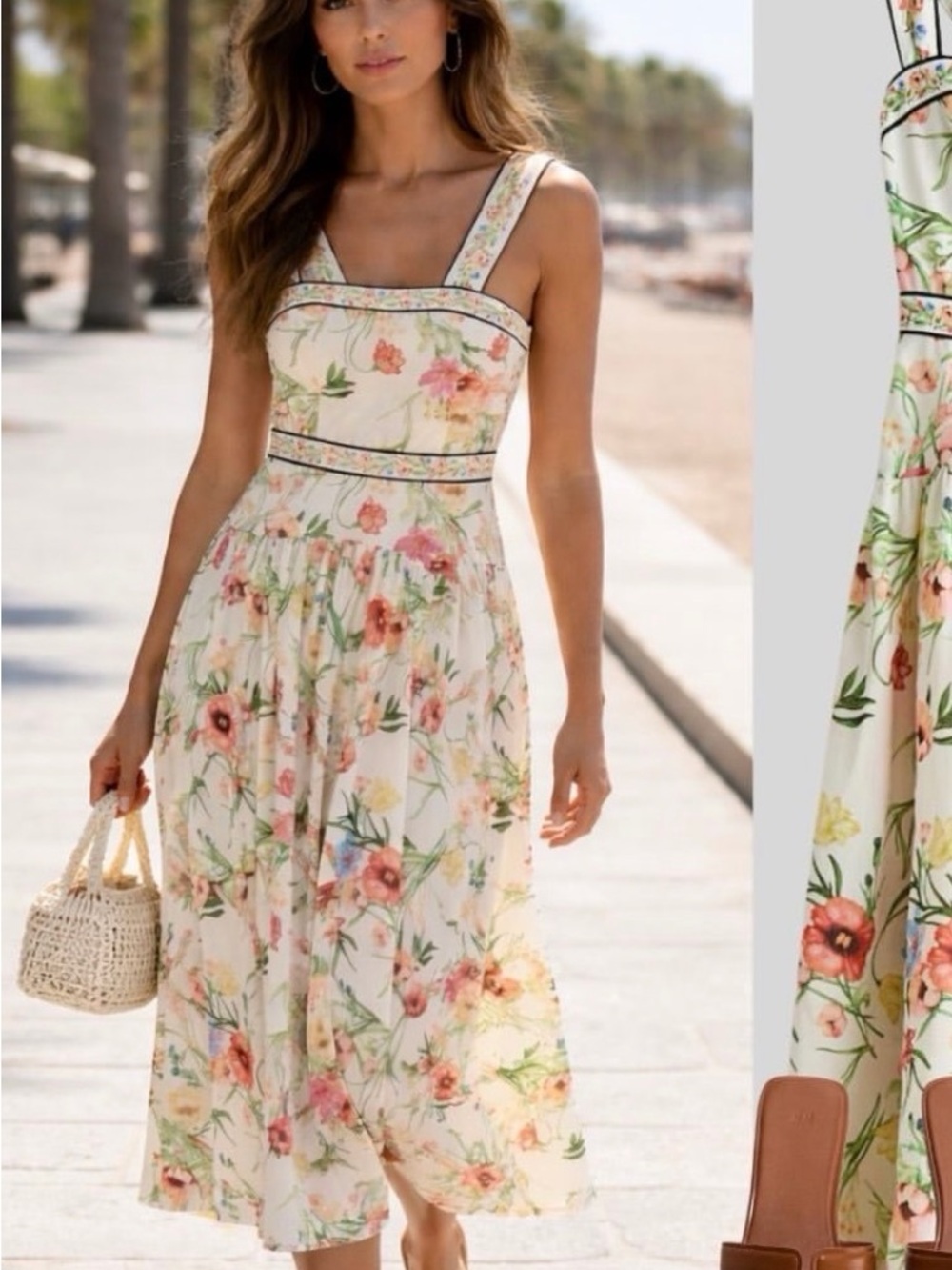 NWT H&M tie detail dress